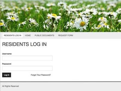 Residents Log In
